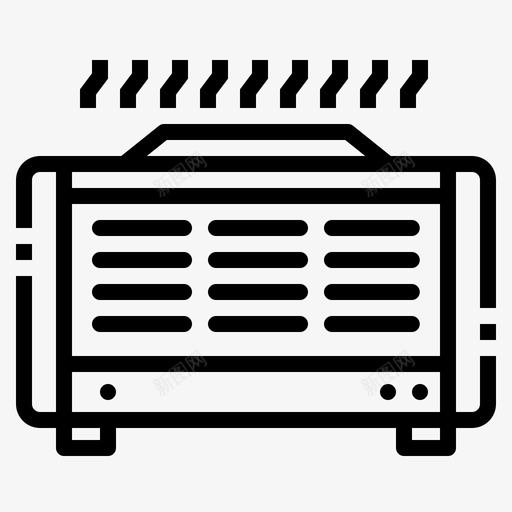 加湿器电器湿度图标svg_新图网 https://ixintu.com 加湿器 家用电器线路 湿度 电器