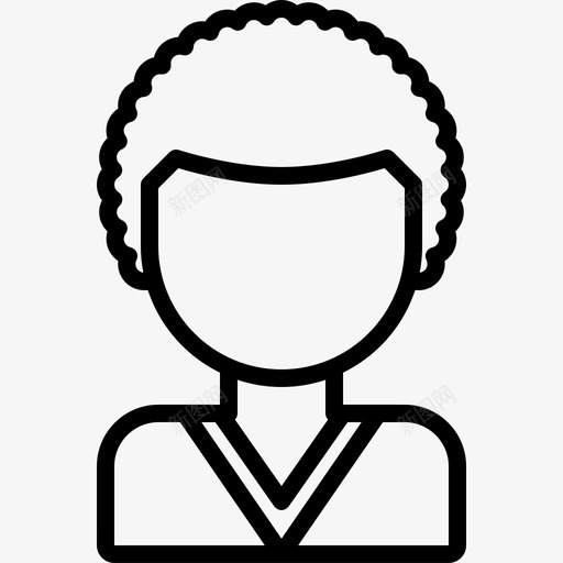 头像发型人物图标svg_新图网 https://ixintu.com 人物 发型 头像 女人