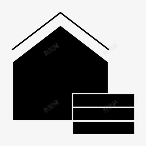 房地产商业住宅图标svg_新图网 https://ixintu.com 价格 住宅 商业 房地产 房子