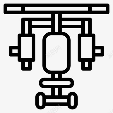 健身器材运动机器图标图标