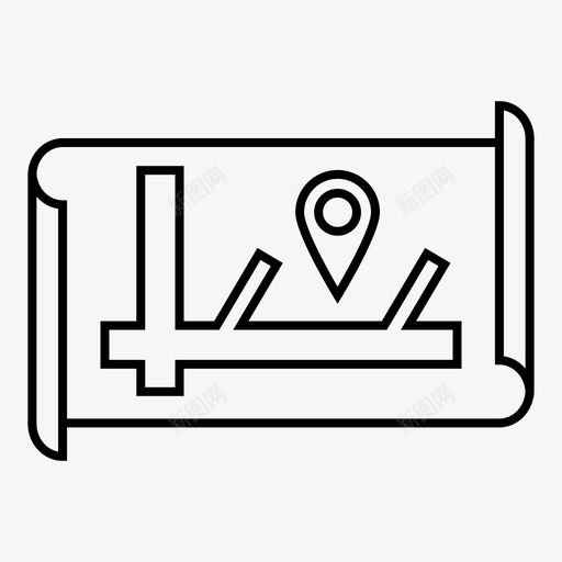 方向本地位置图标svg_新图网 https://ixintu.com 位置 地图 导航 方向 本地
