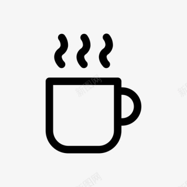 咖啡杯子冬天图标图标