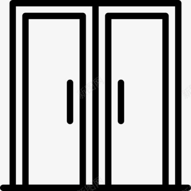 双开门电器家具图标图标
