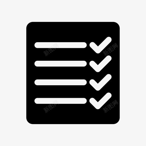 列表项目符号列表任务图标svg_新图网 https://ixintu.com 任务 保险标志符号 列表 项目符号列表