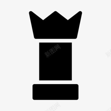 国际象棋游戏棋子图标图标