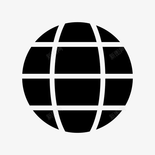 浏览器全球互联网图标svg_新图网 https://ixintu.com 世界 互联网 全球 在线营销字形图标第一卷 技术 浏览器