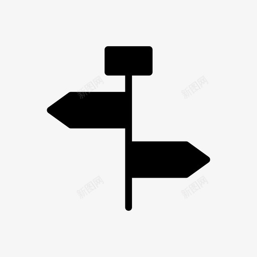 道路线路板方向图标svg_新图网 https://ixintu.com 方向 旅行线路符号图标 标志 线路板 路径 道路