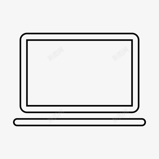 笔记本电脑电脑屏幕图标svg_新图网 https://ixintu.com 屏幕 电脑 笔记本电脑