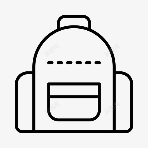 背包书包教育图标svg_新图网 https://ixintu.com 书包 学校 学校设备 教育 背包