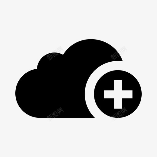 iconmonstr-cloud-6-iconsvg_新图网 https://ixintu.com iconmonstr-cloud-6-icon