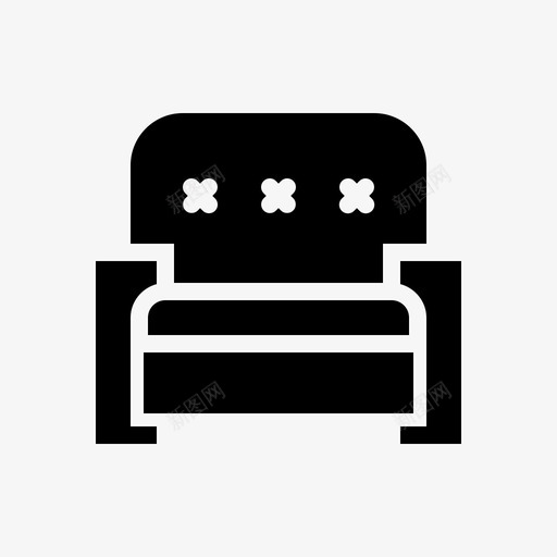 沙发舒适家具图标svg_新图网 https://ixintu.com 家具 家用电器雕刻 座椅 椅子 沙发 舒适