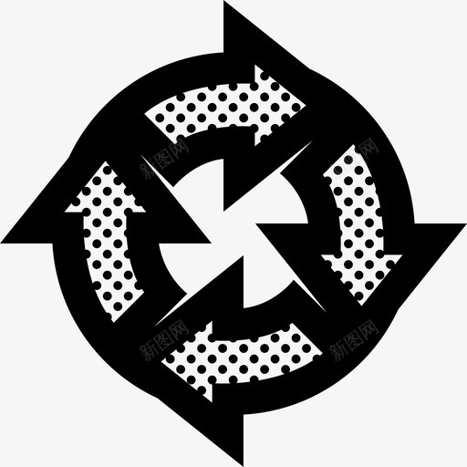 循环重新加载同步图标svg_新图网 https://ixintu.com 同步 循环 粗轮廓点 重新加载
