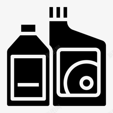 制动和离合器液发动机润滑油图标图标