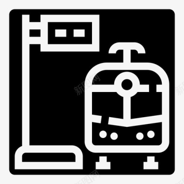 火车站公共交通地铁图标图标