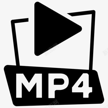 mp4文件电影图标图标