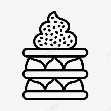 馅饼蛋糕甜点图标图标
