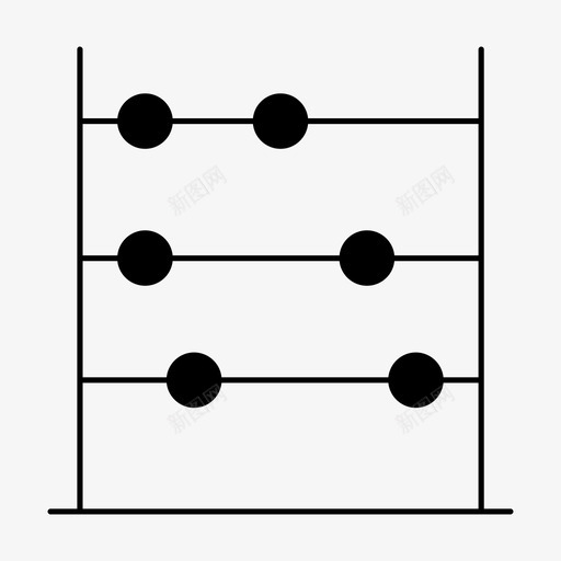 算盘计算器教育图标svg_新图网 https://ixintu.com 教育 数学 算盘 计算器