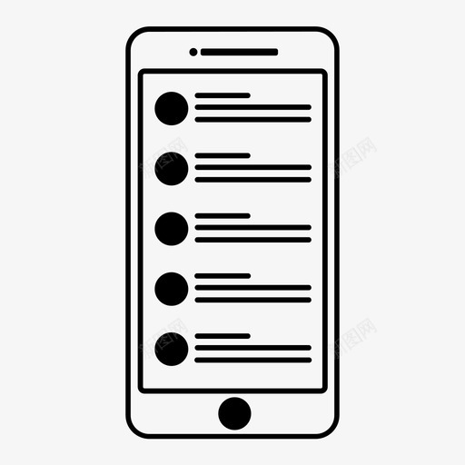 社交媒体应用程序在线图标svg_新图网 https://ixintu.com 个人资料 在线 应用程序 电话 短信 社交媒体