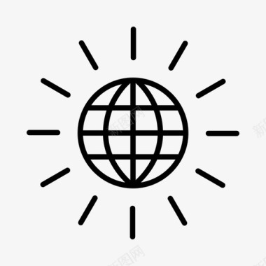 太阳能生态环保图标图标