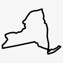 纽约州纽约纽约地图纽约州图标高清图片