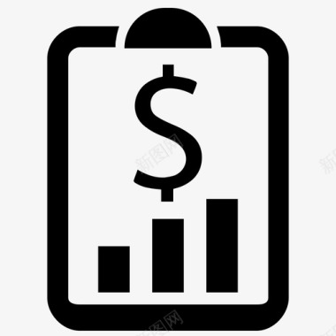 财务报告业务报告统计图标图标