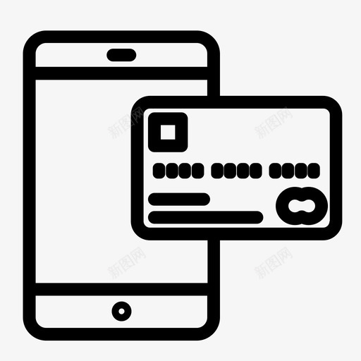 移动支付货币电话图标svg_新图网 https://ixintu.com 信用卡和支付 用户界面 电话 移动支付 货币
