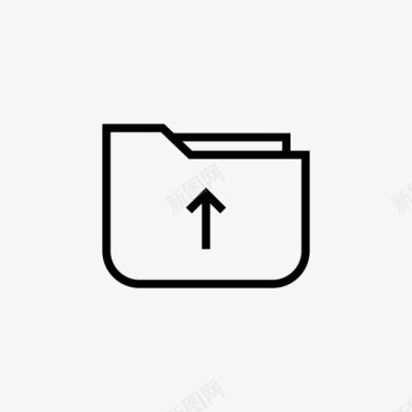 文件夹上载文件和文档图标图标