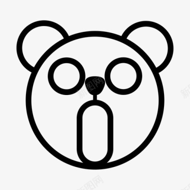 恐慌熊表情图标图标