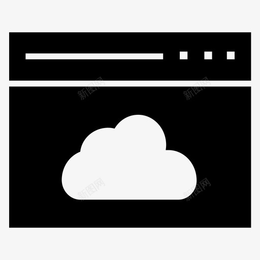 云存储saas图标svg_新图网 https://ixintu.com saas 上传 下载 云存储 同步 浏览器