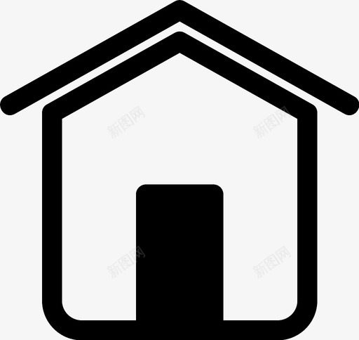 家住所小屋图标svg_新图网 https://ixintu.com 住所 家 小屋 房地产 房子