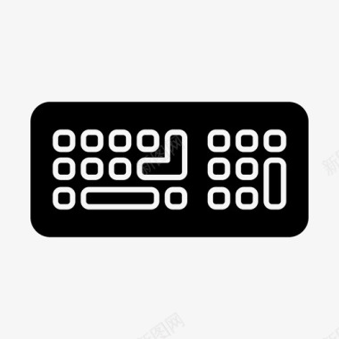 键盘计算机按钮输入设备连接图标图标