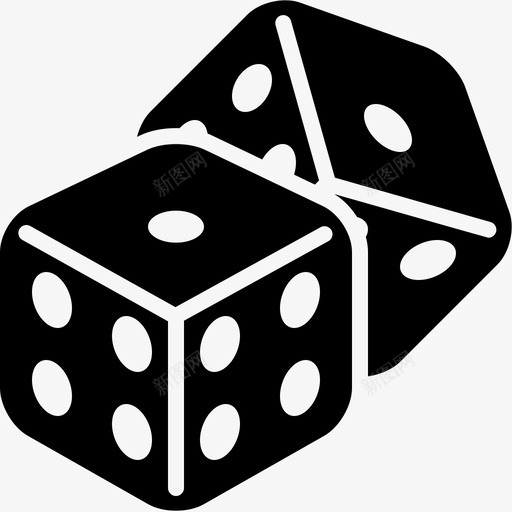 骰子方块有趣图标svg_新图网 https://ixintu.com 方块 有趣 游戏 骰子
