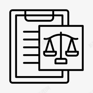法律司法执法图标图标