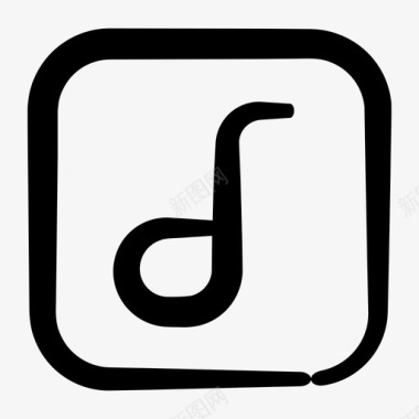 音乐音乐应用程序音乐笔记图标图标