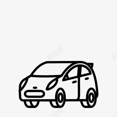 小型车角型停车图标图标