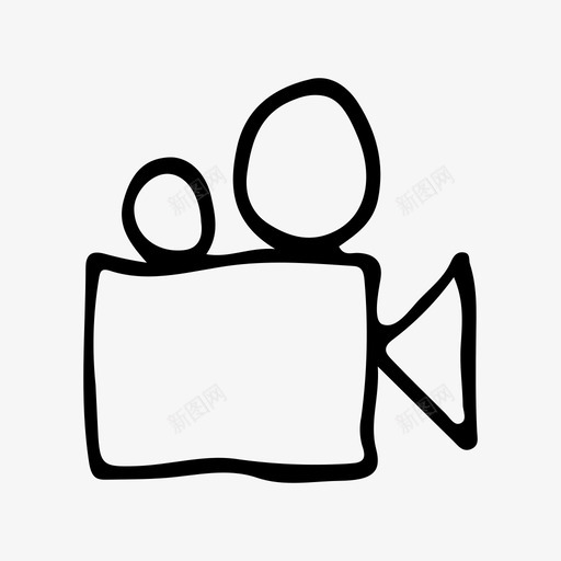 摄像机电影院电影图标svg_新图网 https://ixintu.com 录像 录音 摄像机 电影 电影院 素描