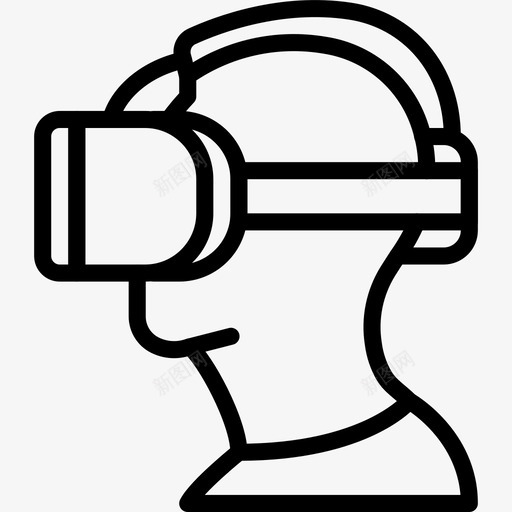 头盔现实虚拟图标svg_新图网 https://ixintu.com 头盔 现实 虚拟 虚拟现实 虚拟现实概述