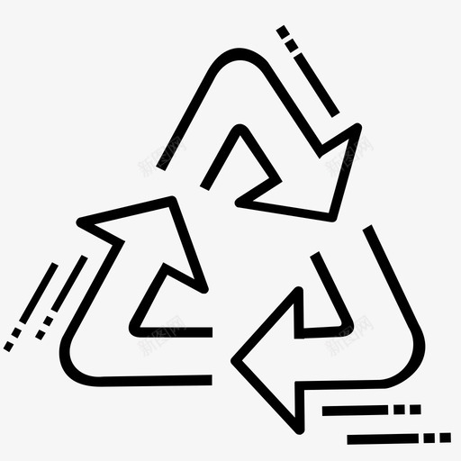 回收环保再利用图标svg_新图网 https://ixintu.com 再利用 回收 环保