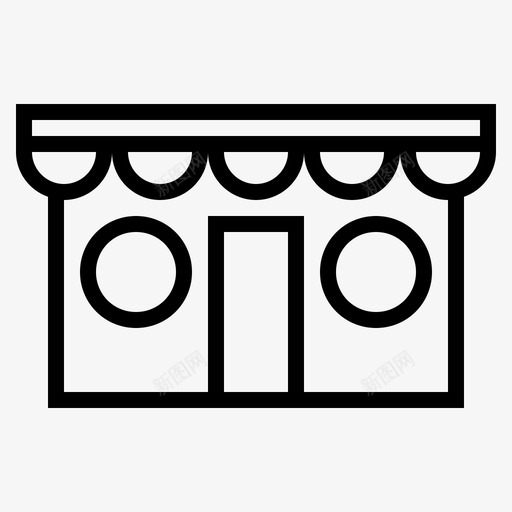 商店商业机会家庭商业图标svg_新图网 https://ixintu.com 商业机会 商店 家庭商业 小商业机会 小商店