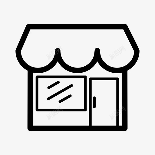 商店杂货店网上商店图标svg_新图网 https://ixintu.com 商店 杂货店 网上商店 购物者