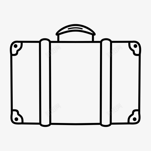 行李家庭度假旅行箱图标svg_新图网 https://ixintu.com 家庭度假 旅行箱 行李