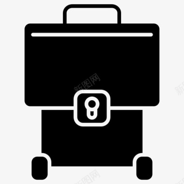手提箱行李箱安全图标图标