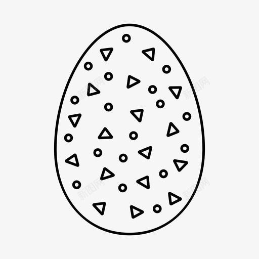 复活节彩蛋有趣质感图标svg_新图网 https://ixintu.com 复活节彩蛋 有趣 质感