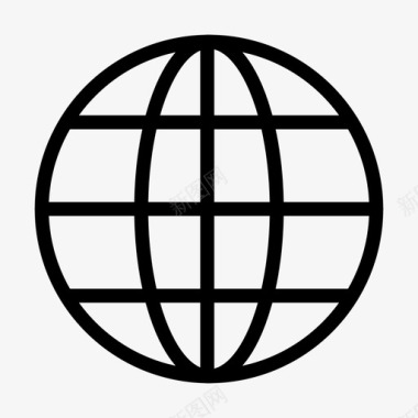 世界浏览器互联网图标图标