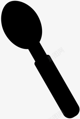 勺子餐具吃图标图标