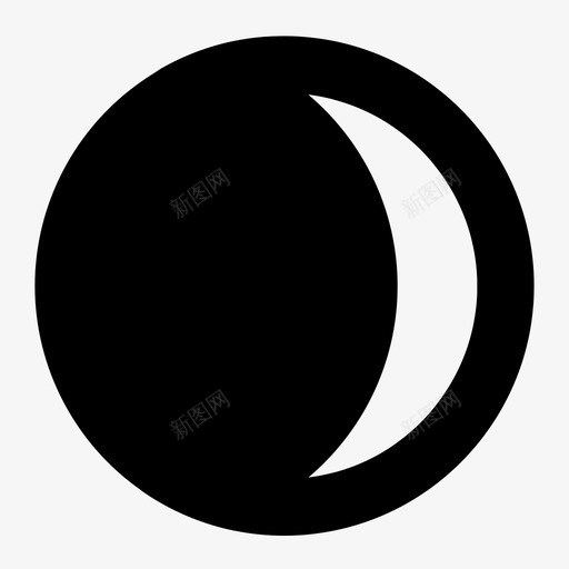 腊月天文相位图标svg_新图网 https://ixintu.com 天文 气密天体 相位 腊月