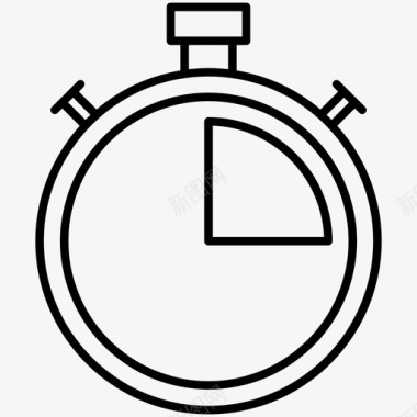 计时器持续时间秒表图标图标