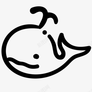 鲸鱼动物鱼图标图标
