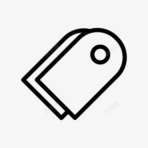 标签徽章品牌图标svg_新图网 https://ixintu.com 品牌 在线营销线图标第一卷 徽章 技术 标签 贴纸