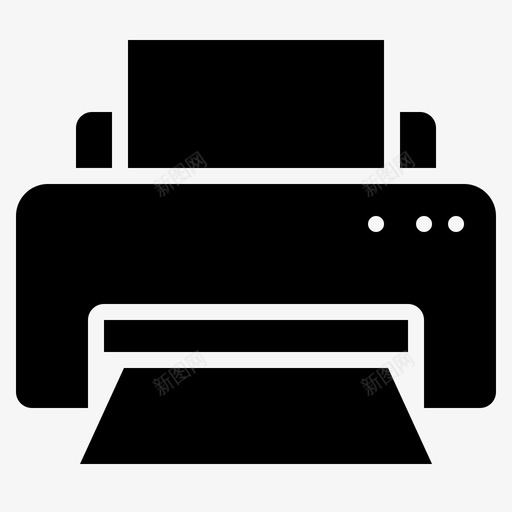 打印机设备家用电器标志符号图标svg_新图网 https://ixintu.com 家用电器标志符号 打印机 设备